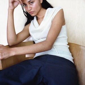 Wanze drape neck tank